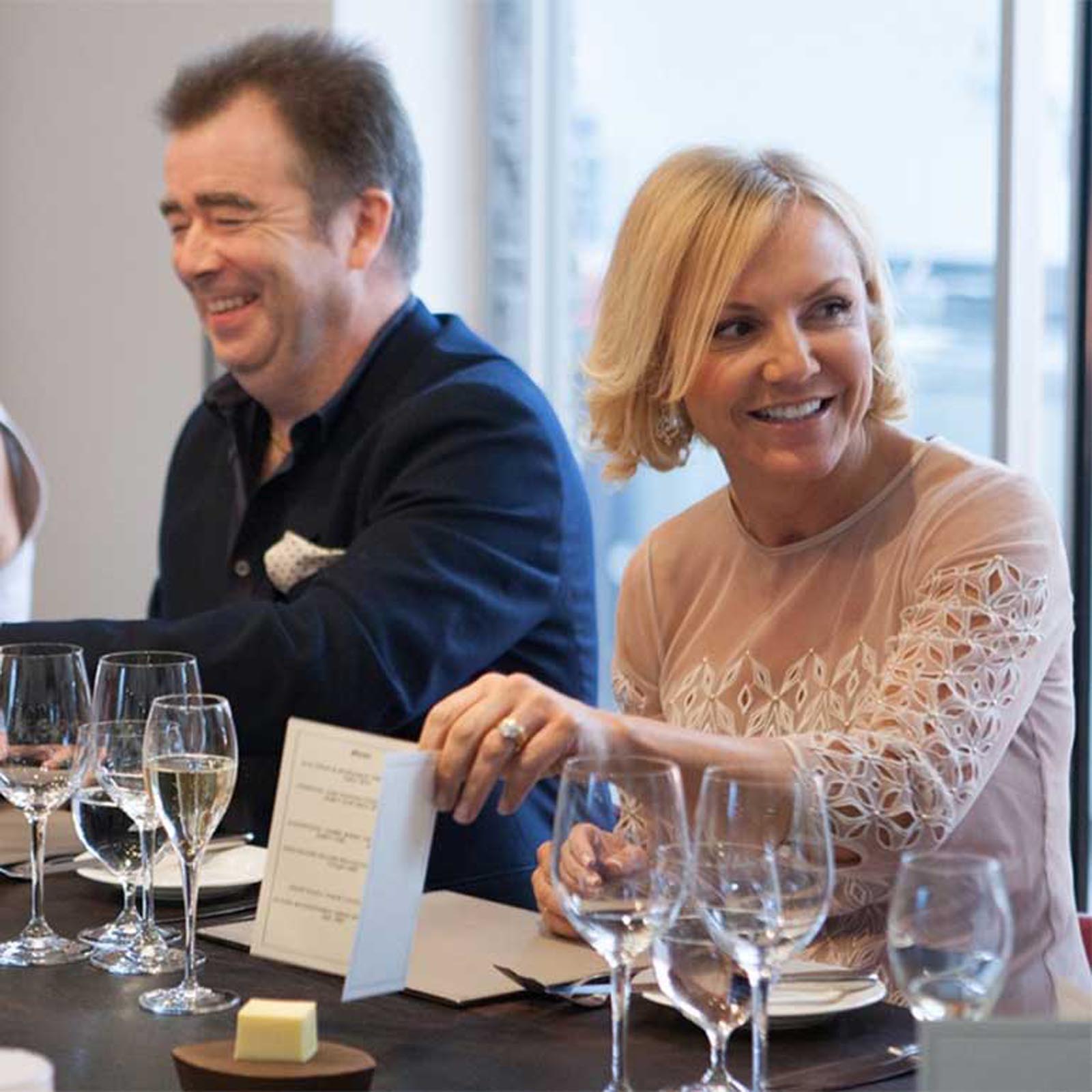 Guests enjoying the chefs table