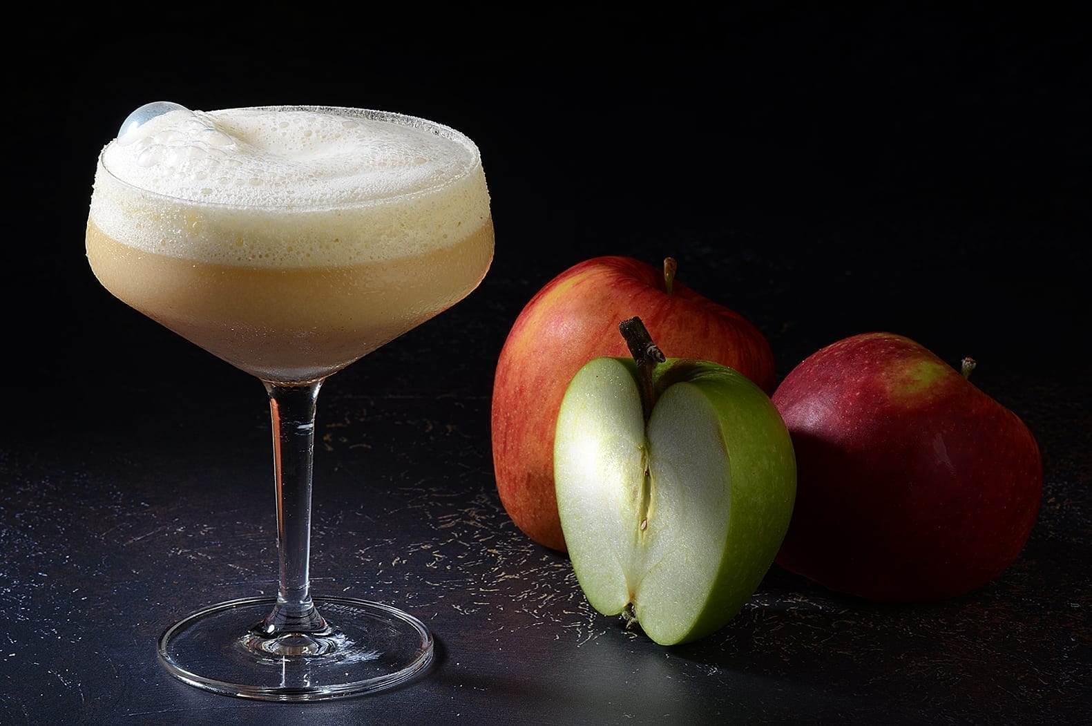 Scorched apple crumble cocktail