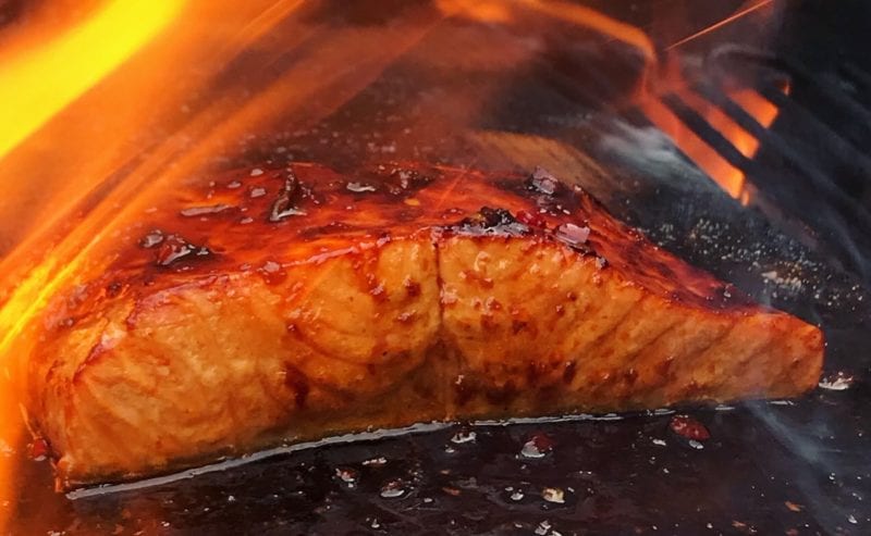 VIDEO/RECIPE: Blackened BBQ Salmon with Charred Garden Leeks