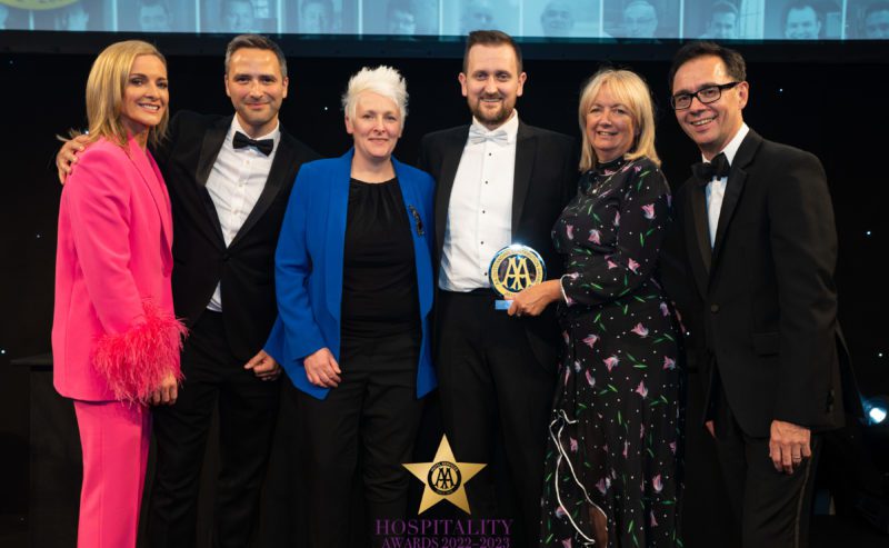 Northcote Obsession presented with Outstanding Contribution Award at AA Hospitality Awards